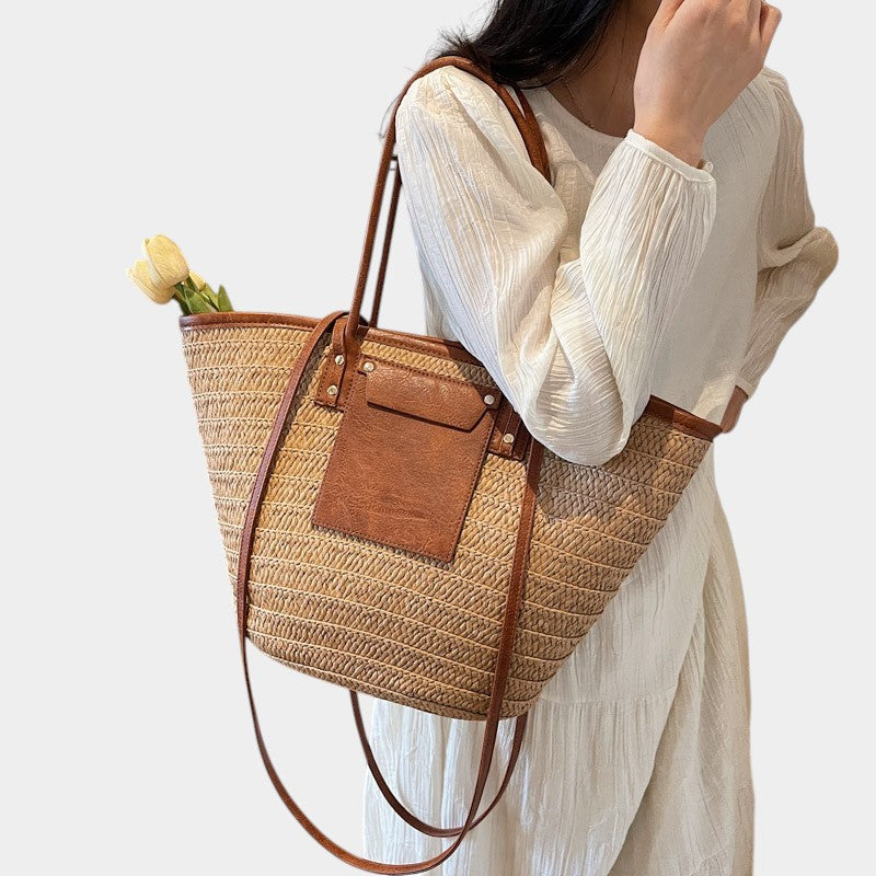 Étoile de Paris™ | Fourre-tout en paille, parfait pour l’été