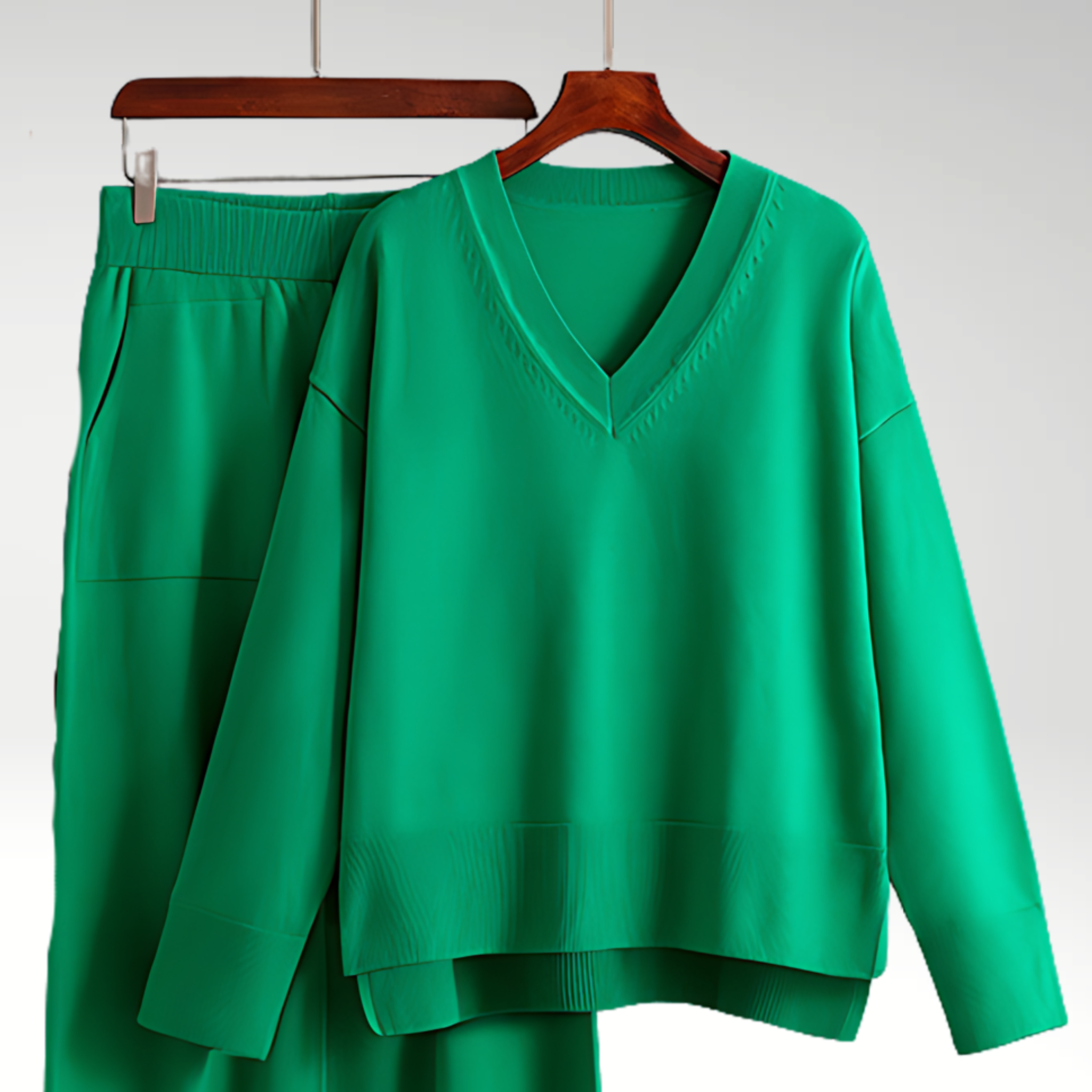 Étoile de Paris™ | Luxe V-Neck Deux Pièces Luxe à col en V