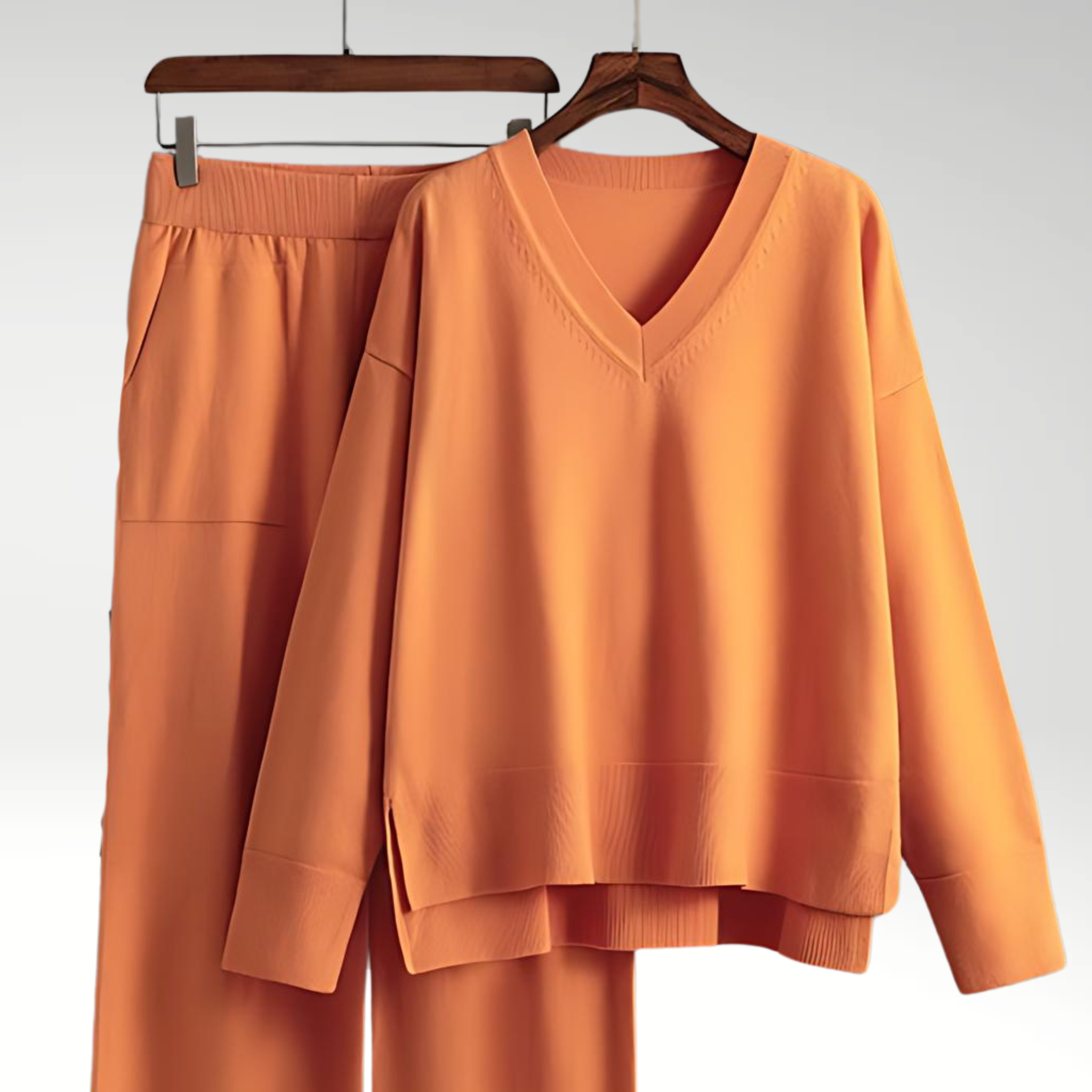 Étoile de Paris™ | Luxe V-Neck Deux Pièces Luxe à col en V