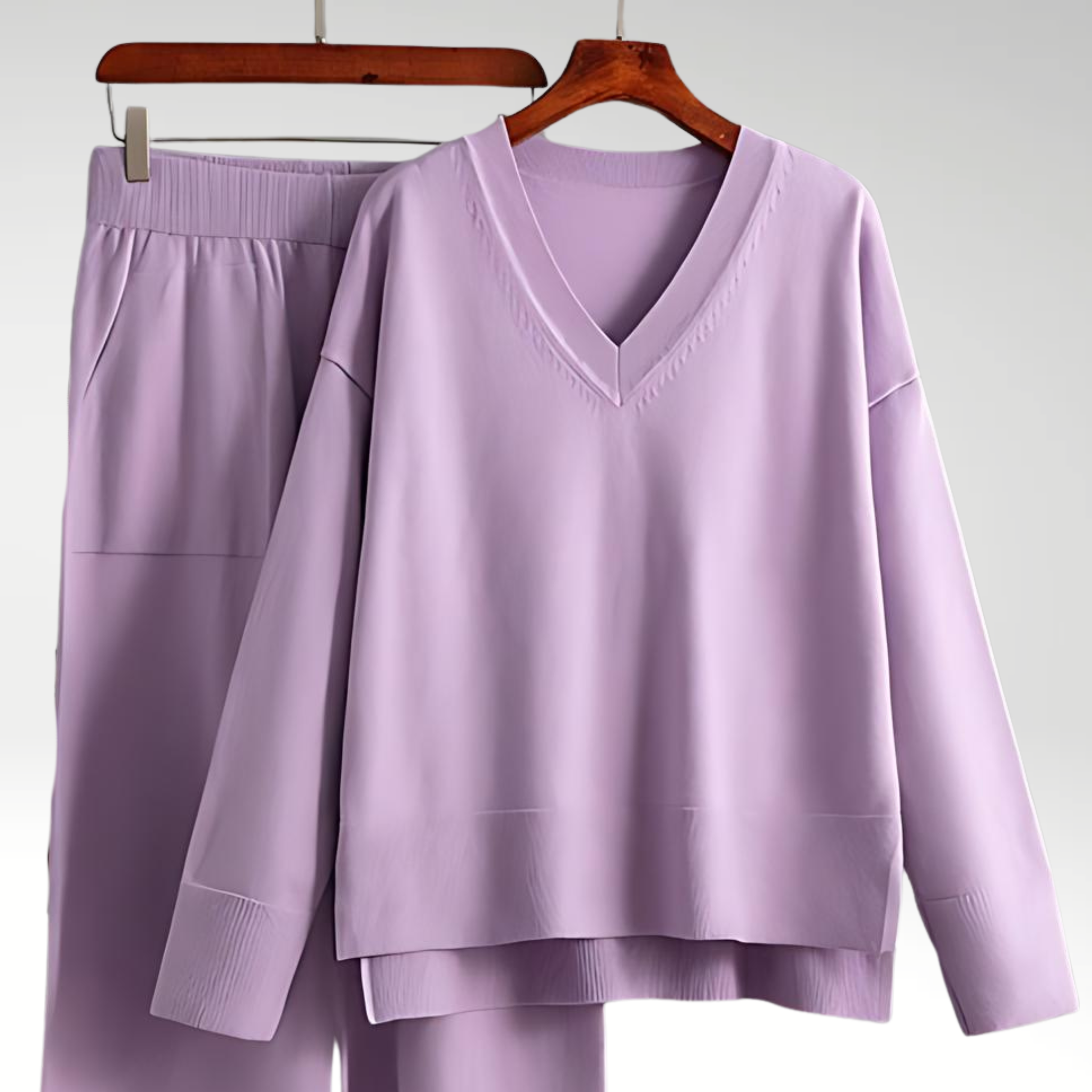 Étoile de Paris™ | Luxe V-Neck Deux Pièces Luxe à col en V