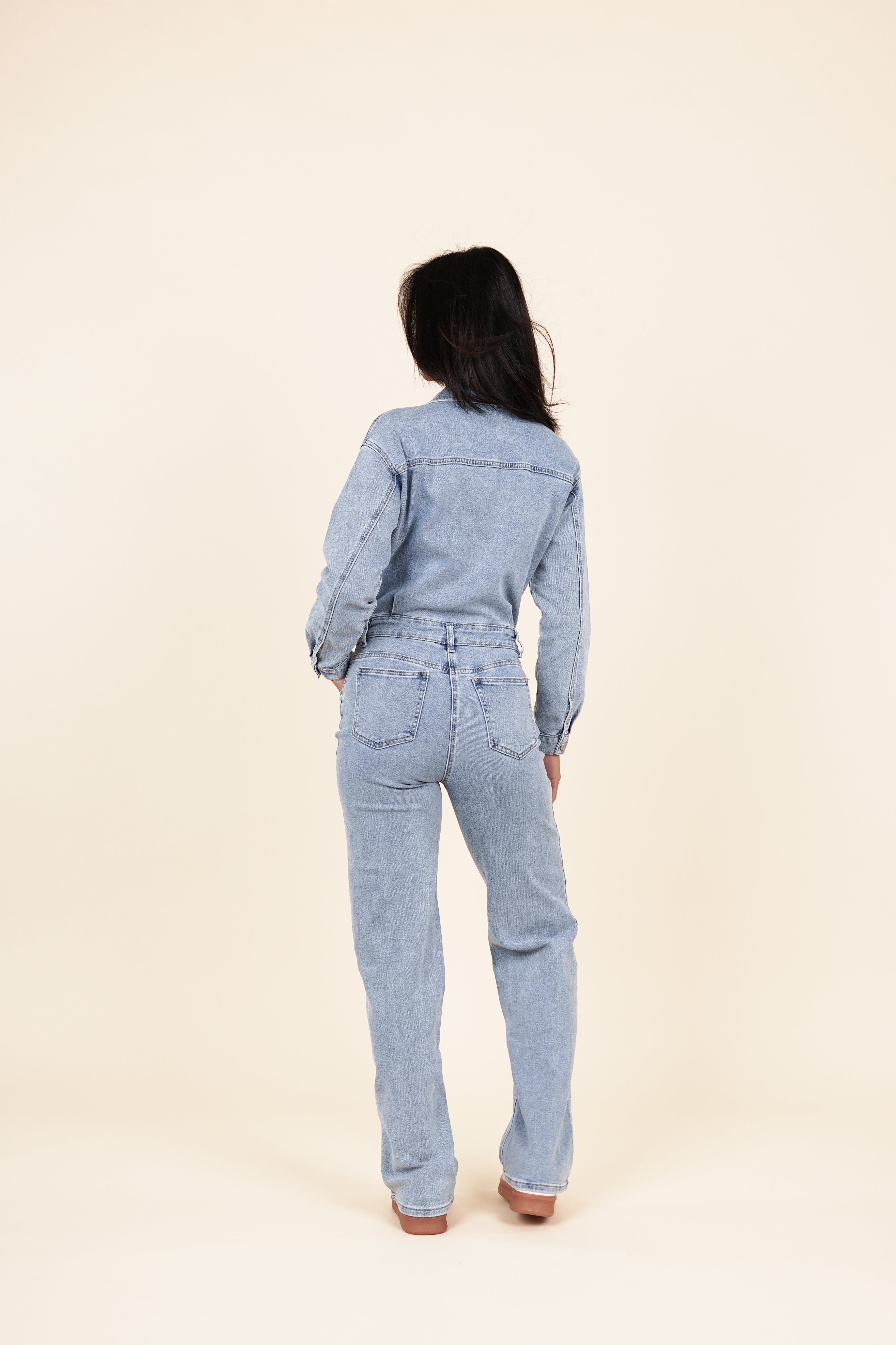 Étoile de Paris™ | Combi-salopette en denim Layla