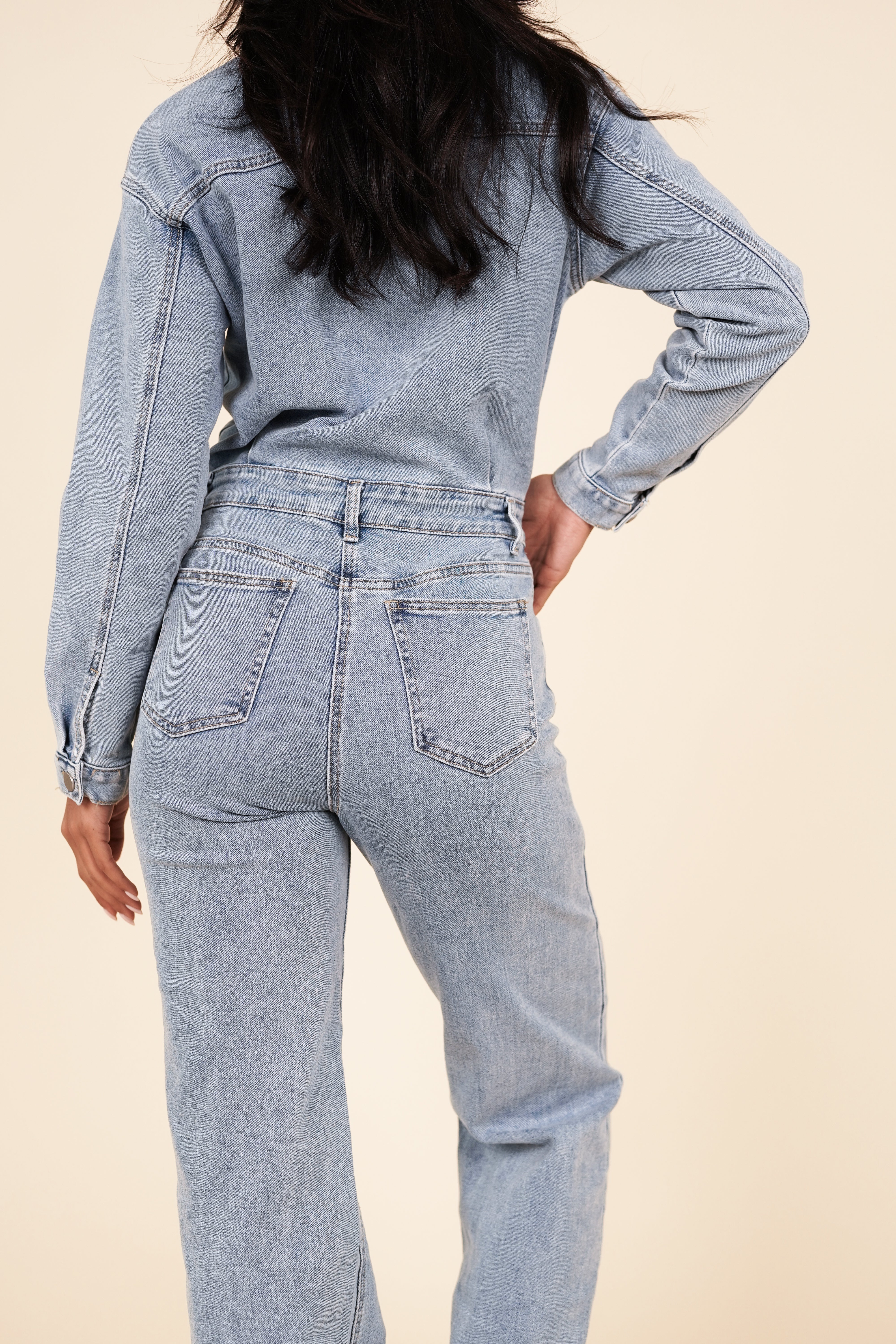 Étoile de Paris™ | Combi-salopette en denim Layla