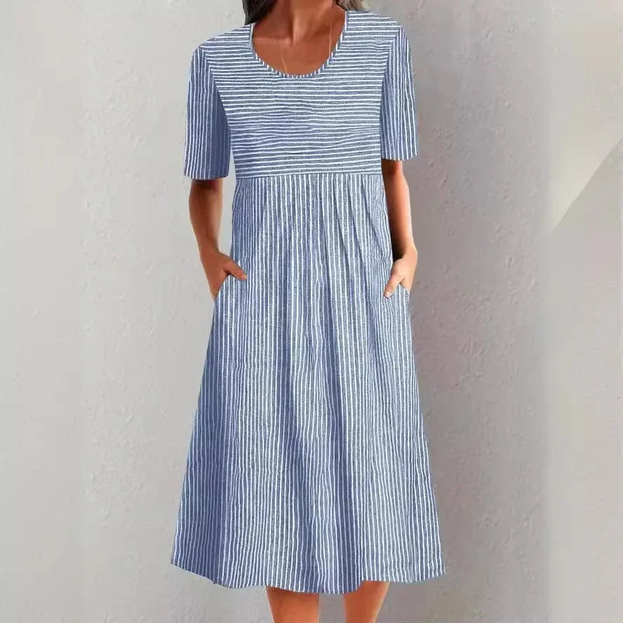 Étoile de Paris™ | Robe d'été décontractée à rayures