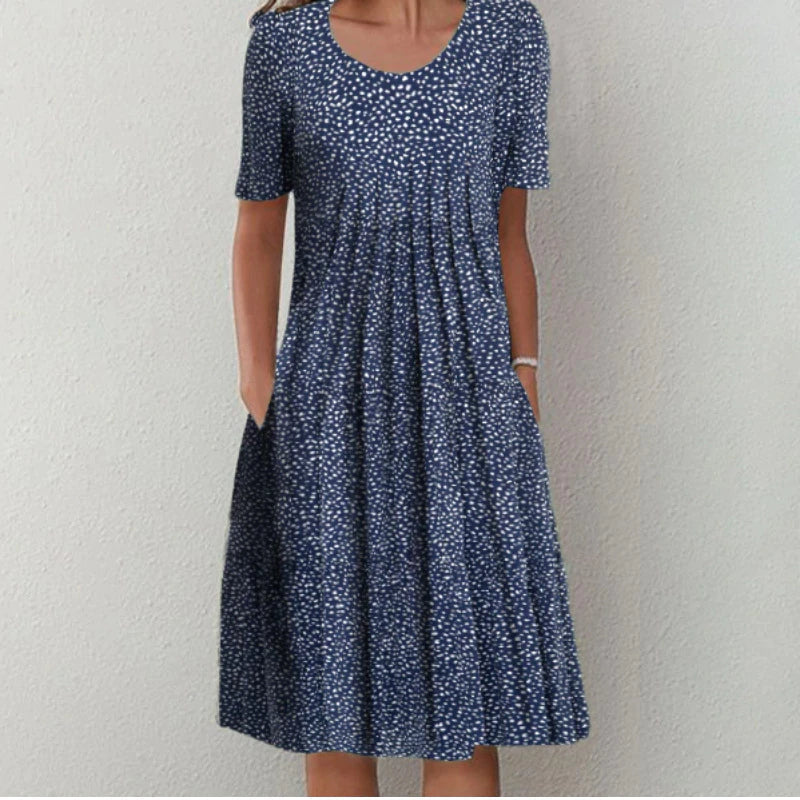 Étoile de Paris™ | Robe à fleurs élégante et décontractée avec poches