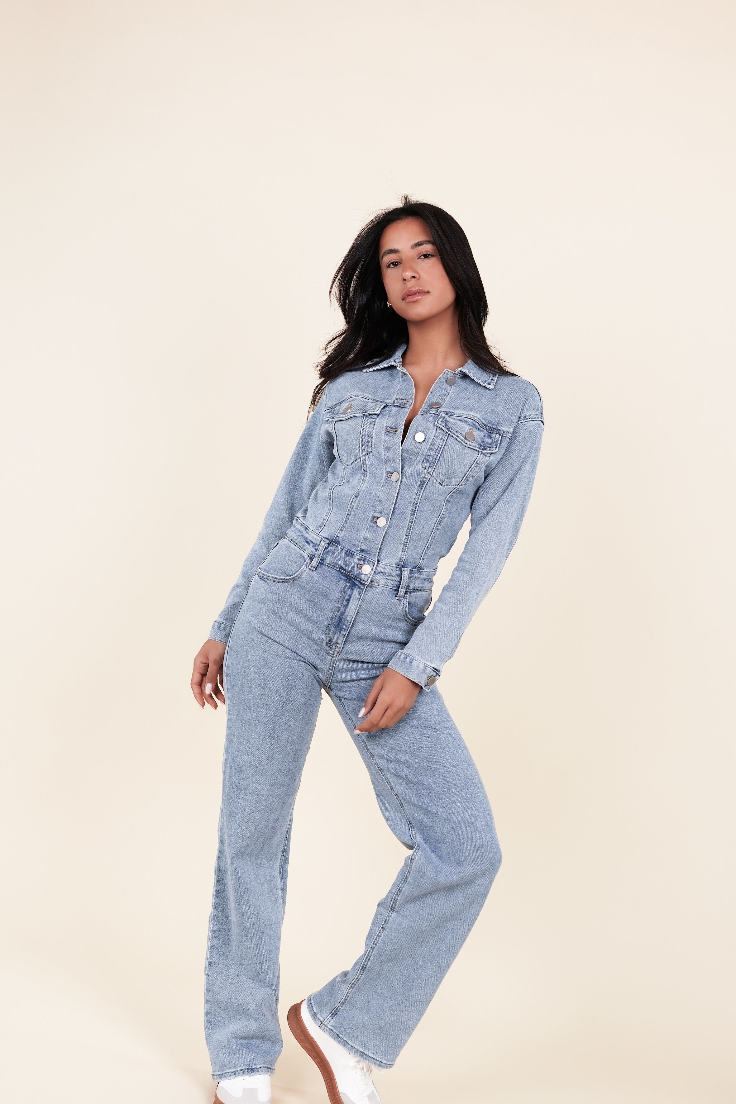 Étoile de Paris™ | Combi-salopette en denim Layla