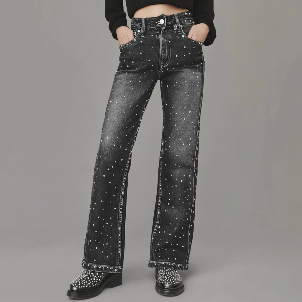 Étoile de Paris™ | Jean en denim pailleté