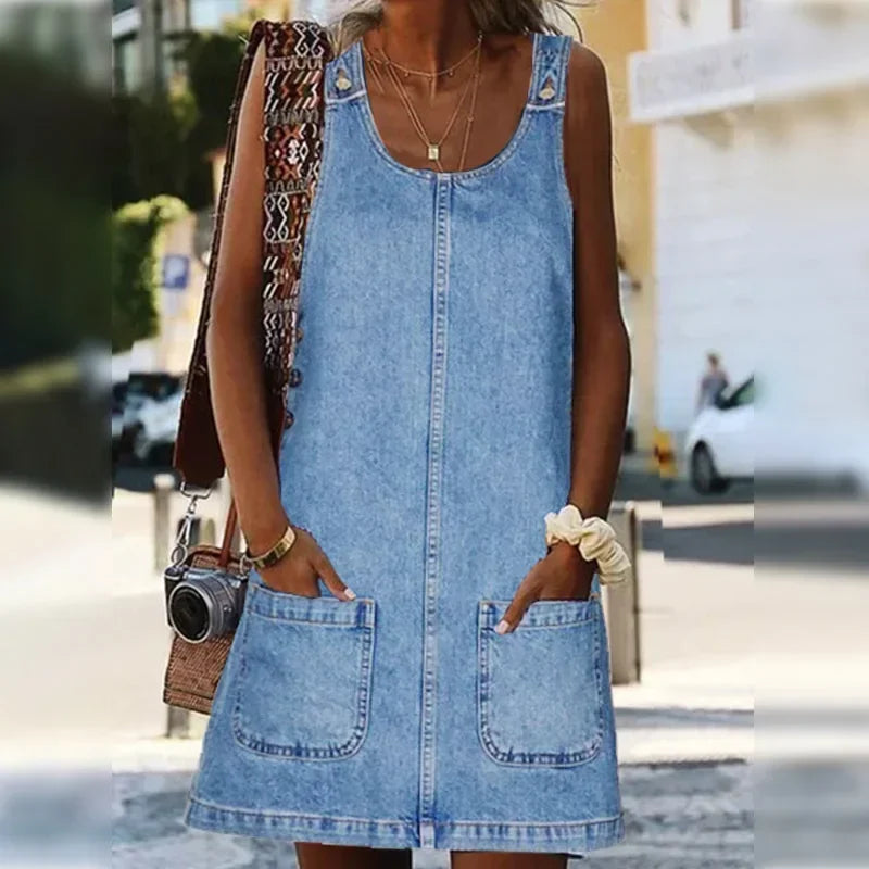 Étoile de paris™ | Robe d'été pratique et légère en denim