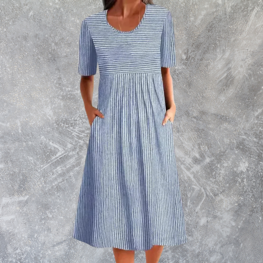 Étoile de Paris™ | Robe d'été décontractée à rayures