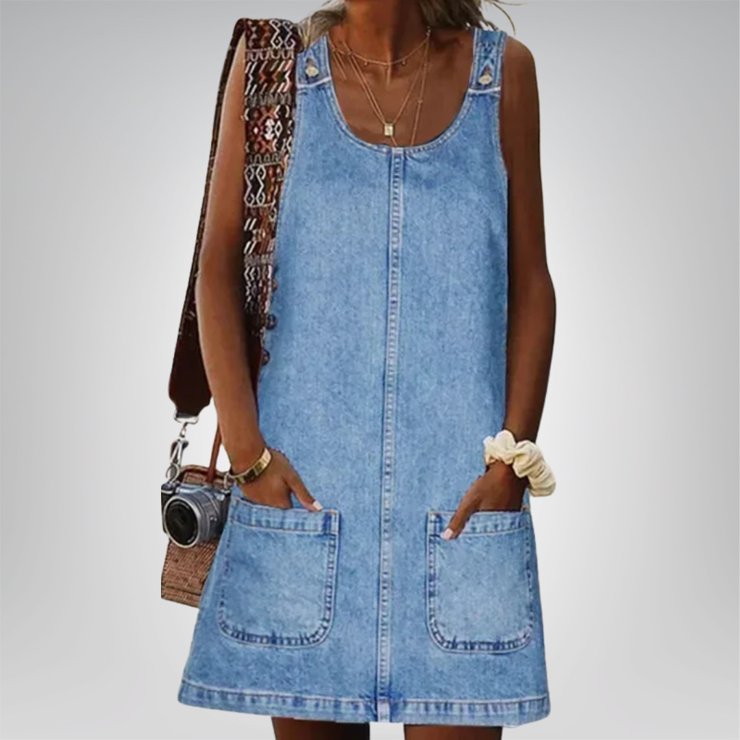 Étoile de paris™ | Robe d'été pratique et légère en denim